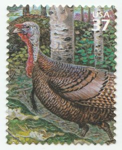 US 3899g Northeast Deciduous Forest Wild Turkey 37c single MNH 2005