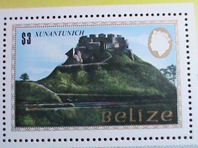 ​BELIZE STAMP-1983 SC#684  XUNSNTUNICH  MONUMENTS MNH S/S-VF BEST QUALITY,