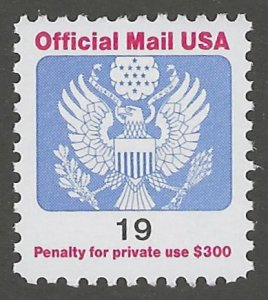 USA, stamp, Scott#0147, mint, never, hinged,  Official Mail, Great Seal,  19,