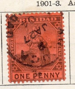 Trinidad 1901-03 Early Issue Fine Used 1d. NW-255756