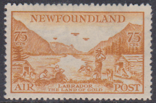 NEWFOUNDLAND 1933 AIR 75c MINT OG CAT 