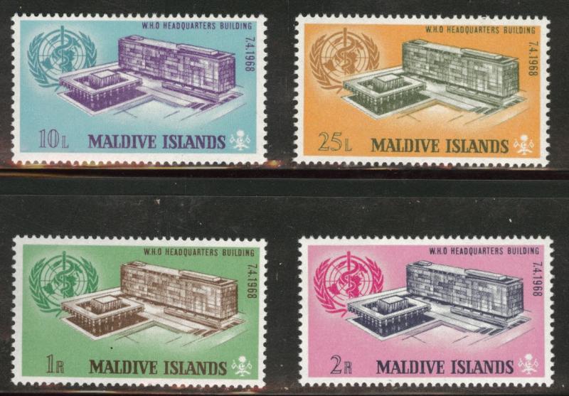 Maldive Islands Scott 274-277 MH* 1968 World Health Organization set