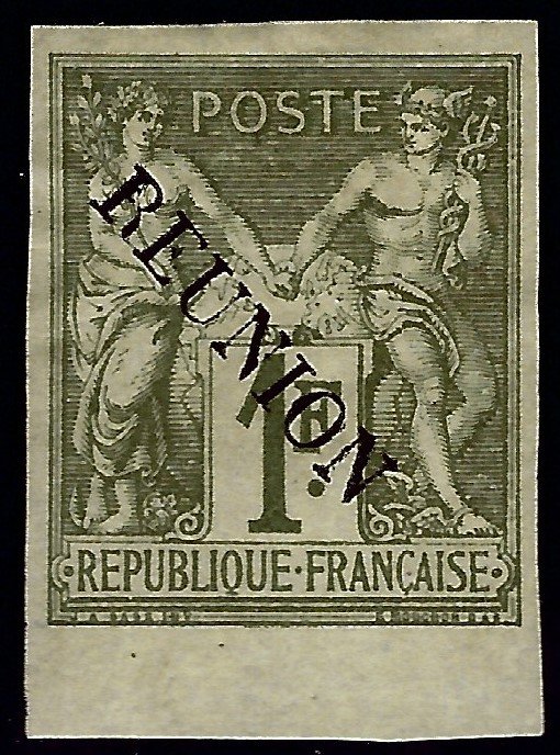 Reunion Sc #16 Unused JUMBO hr SCV$55...French Colonies are Hot!