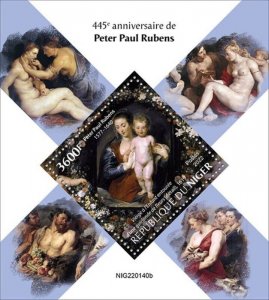 Niger - 2022 Artist Peter Paul Rubens - Stamp Souvenir Sheet - NIG220140b