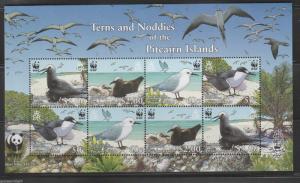 PITCAIRN ISLANDS  Queen Elizabeth Era 2007 Endangered Species. Terns and Noddies