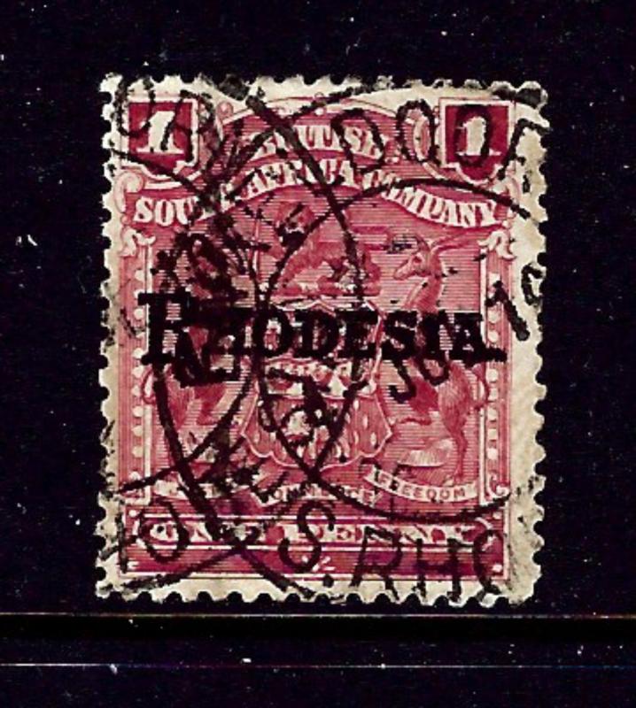 Rhodesia 60 Used 1898 Overprint