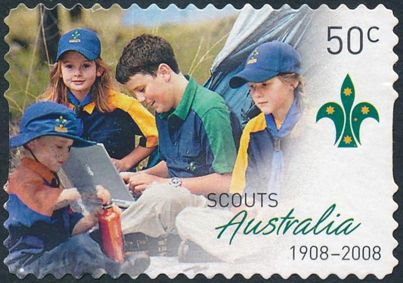 Australia 2008 50c Centenary of Scouting in Australia Camp S/A SG2920 Fine Used