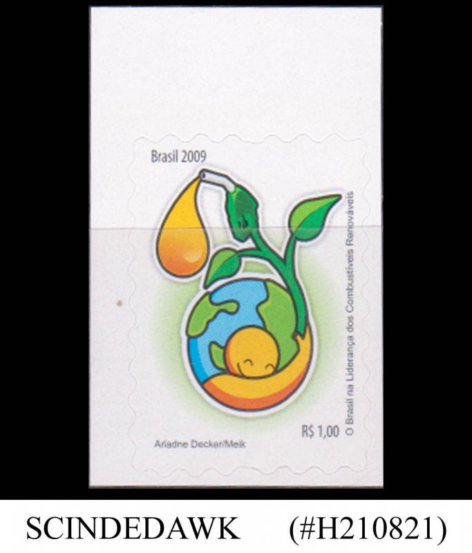 BRAZIL - 2009 LEADER IN RENEWABLE FUEL PRODUCTION - 1V MNH SELF-ADHESIVE