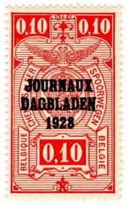 (I.B) Belgium Railways : Newspaper Parcel 10c (Journaux Dagbladen)