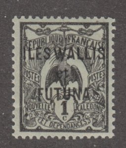 Wallis & Futuna Islands 1  New Caedonie Stamp O/P 1920