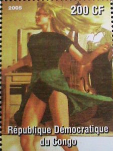 ​CONGO-2005- BRIGITTE BARDOT- FAMOUS NUDE SEXY MOVIE STAR- MNH SHEET  VF