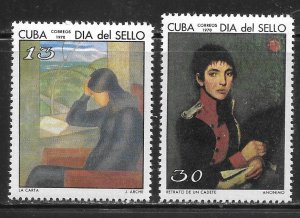 Cuba 1524-1525 1970 Stamp Day set MNH