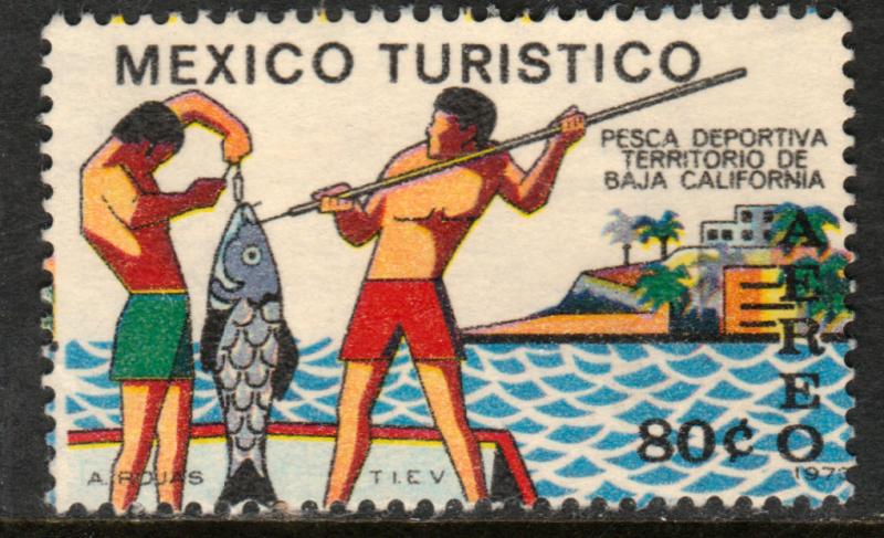 MEXICO C358, TOURISM PROMOTION, SPORT FISHING, BAJA CALIFORNIA. MINT, NH. F-VF.