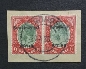 MOMEN: SOUTH WEST AFRICA SG #40 1923-26 USED LOT #195858-3931