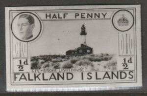 FALKLAND ISLANDS 1936 KE8 PHOTOGRAPHIC ESSAY - UNISSUED