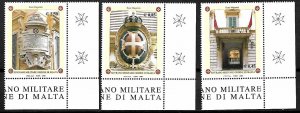 ORDER OF MALTA SMOM STAMPS ., 2005 SET OF 3, MNH