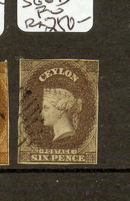 CEYLON (P2209B) QV CHALON  6D  SG6B   FU