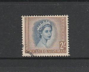 Rhodesia & Nyasaland 1954/6 Defs 2/- FU SG 11