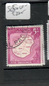 NAURU  5/-  MAP      SG 56   VFU    P0620H