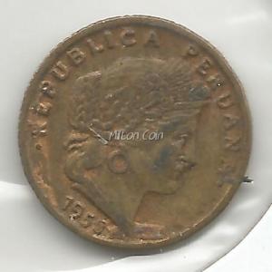 1956 Peru 5 Centavos (163)