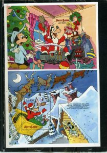 SIERRA LEONE 1990 DISNEY NIGHT BEFORE CHRISTMAS SET OF 6 S/S MNH 