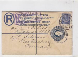 union of south africa 1926 registered  stamps cover ref r16004