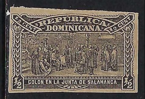 Dominican Republic 110b MOG IMPERF COLUMBUS Z4555-1