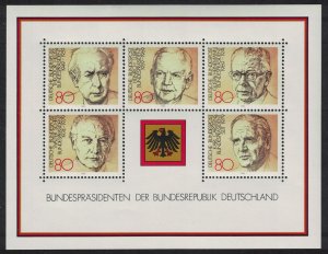 Germany Presidents of the Federal Republic 1982 MNH SG#MS2010