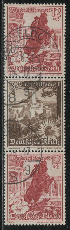 Germany Scott # B128 (2), B123, used, se-tenant, Mi# S250