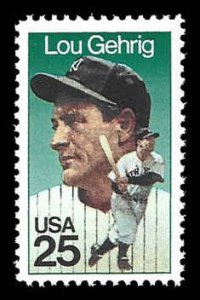 PCBstamps   US #2417 25c Lou Gehrig, MNH, (10)