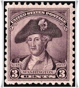 SC#708 3¢ Washington Bicentennial (1932) MLH