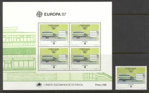 Portugal Madeira Sc# 119-119a MNH 1987 74.50e Modern Architecture