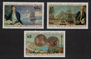 Cook Is. Captain Cook Discovery of Hawaii 3v 1978 MNH SC#480-482