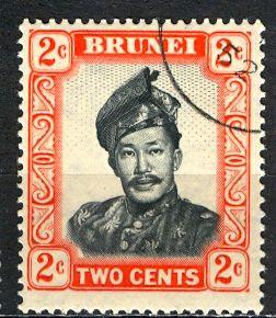 Brunei ; 1952: Sc. # 84: O/Used Single Stamp