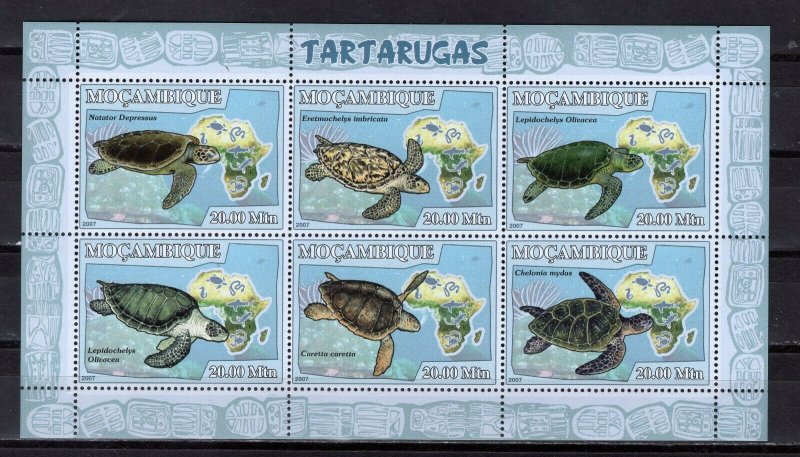 MOZAMBIQUE - 2007 TURTLES  M2707C