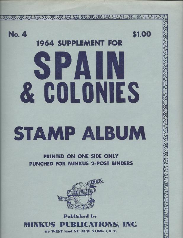 1961 and 1964 Minkus Album Supplements for Spain