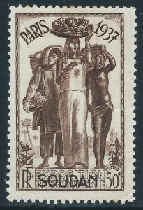 French Sudan, Sc #109, 50c MH
