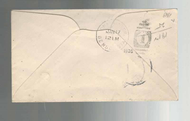 1935 Apeldoorn Netherlands Airmail Cover to USA