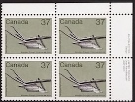 Canada 927v Plate Block UR VF MNH