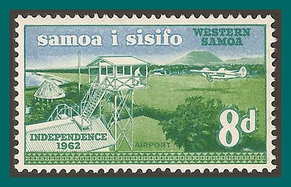 Samoa 1962 Independence, 8d MLH  #228,SG244