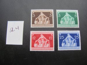 Germany 1936 MNH SC 473-476 SET  XF 20 EUROS (124)