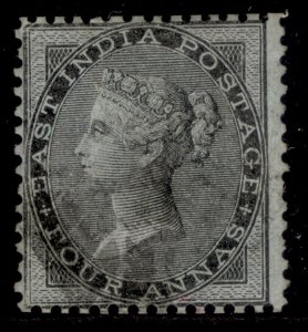 INDIA QV SG35, 4a black, USED. Cat £22.