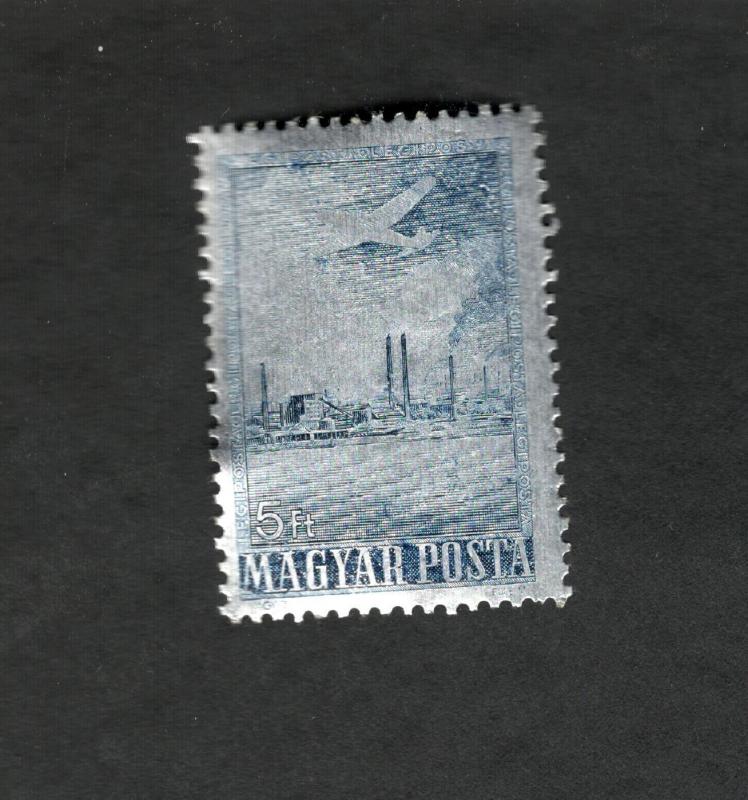 1955 Magyar Hungary SC #C167 Foil MH stamp