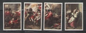 Jersey Sc 242-45 1981 Battle of Jersey stamp set mint NH