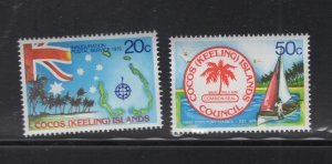Cocos Is.  #32-33  (1979 Postal Services set ) VFMNH CV $0.90