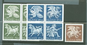 Iceland #677/691A/695A Mint (NH) Single (Complete Set)