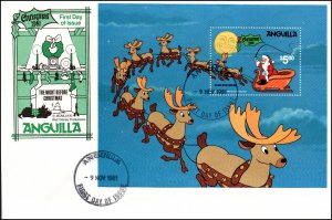 Anguilla 453-456 Disney's Set of Three U/A FDCs