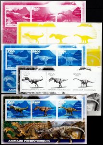 MADAGASCAR 2019 DINOSAURS PREHISTORIC ANIMALS ANIMAUX PRÉHISTORIQUES PROOF SET