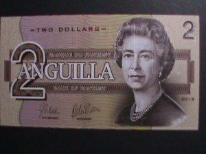 ANGUILLA  2019-COLLECTIBLE UNCIRCULATED POLYMAR BEAUTIFUL LOVELY NOTE VF