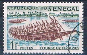 Senegal 203 Used Boat Racing lr 1961 (S0793)+